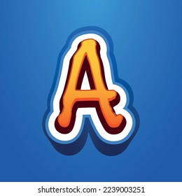 3d illustration of letter a