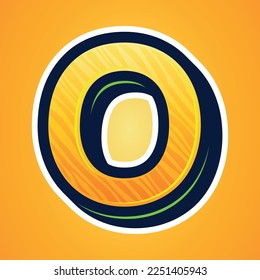 3d illustration of letter o