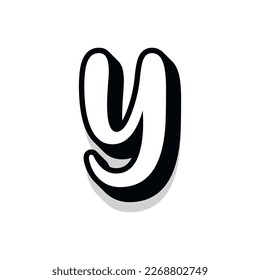 3d illustration of letter y