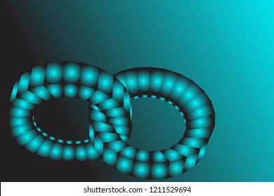 3D illustration, Minimal geometric background.Dynamic shapes composition.Eps10 vector