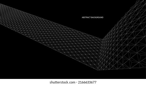 3D illustration modern geometric perspective. abstract background design. 3d vector illustration.