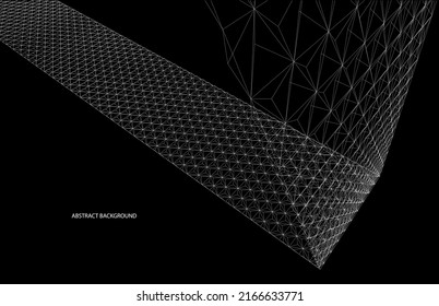 Ilustración 3D perspectiva geométrica moderna. diseño de fondo abstracto. Ilustración vectorial 3d.