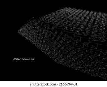 3D illustration modern geometric perspective. abstract background design. 3d vector illustration.