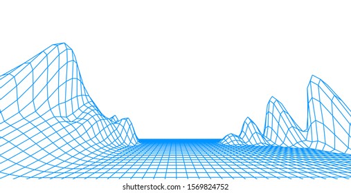 3D Illustration of mountain terrain sand and desert dune,The Earth's background concept