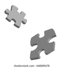 3d Illustration: Puzzle