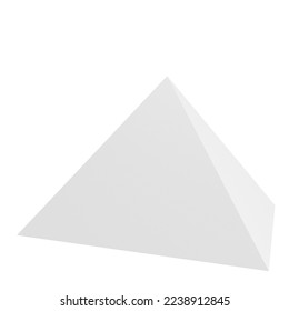 3D illustration - A 3D pyramid.