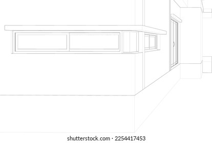 3D illustration of residential project