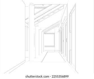 3D illustration of residential project