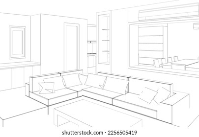 Ilustración 3D del proyecto residencial