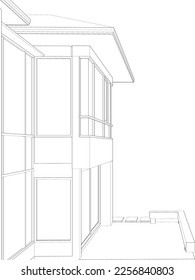 3D-Illustration von Wohnprojekten