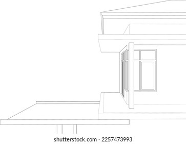 3D illustration of residential project