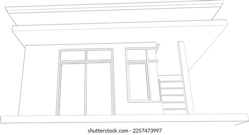 3D illustration of residential project