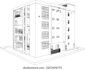 Ilustración 3D del proyecto residencial