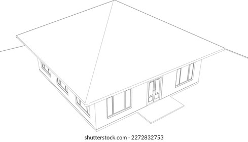 3D illustration of residential project