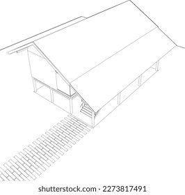 3D illustration of residential project