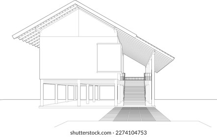 3D-Illustration von Wohnprojekten