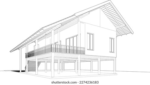 Ilustración 3D del proyecto residencial