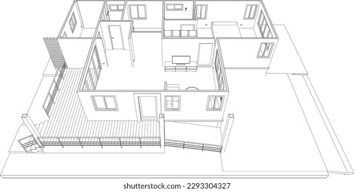 Ilustración 3D del proyecto residencial