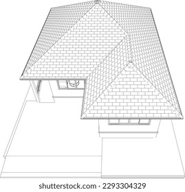 3D illustration of residential project
