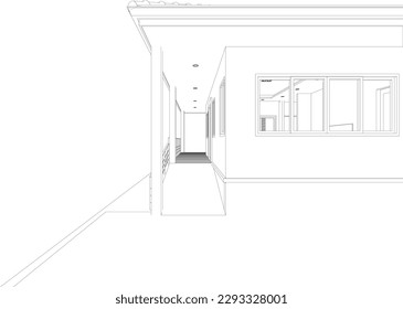 3D illustration of residential project