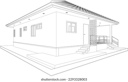 Ilustración 3D del proyecto residencial