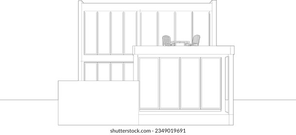 3D-Illustration von Wohnprojekten