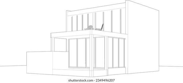 3D-Illustration von Wohnprojekten