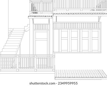 3D illustration of residential project