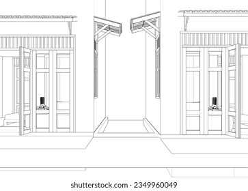 3D illustration of residential project