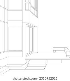 Ilustración 3D del proyecto residencial