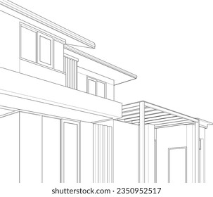 3D-Illustration von Wohnprojekten