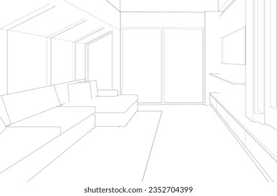 3D illustration of residential project