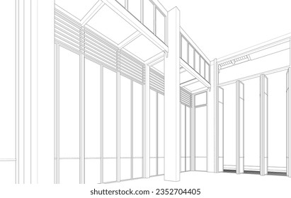 3D-Illustration von Wohnprojekten