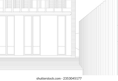 3D illustration of residential project