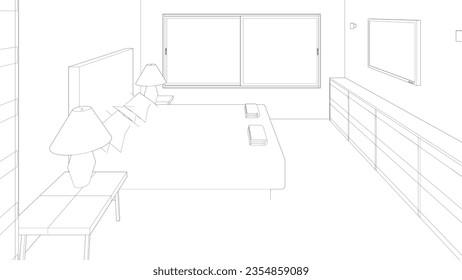 3D illustration of residential project