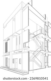 Ilustración 3D del proyecto residencial