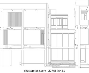 3D illustration of residential project