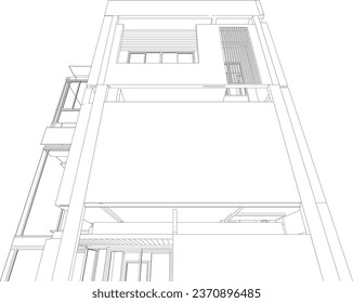 Ilustración 3D del proyecto residencial