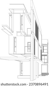 3D-Illustration von Wohnprojekten