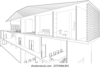 Ilustración 3D del proyecto residencial