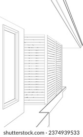 3D illustration of residential project