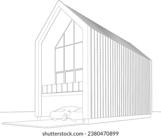 3D-Illustration von Wohnprojekten