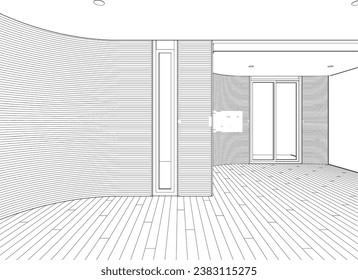 3D illustration of residential project
