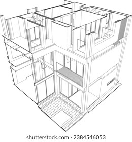 Ilustración 3D del proyecto residencial
