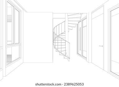 Ilustración 3D del proyecto residencial