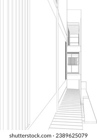 Ilustración 3D del proyecto residencial