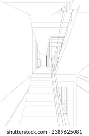 3D illustration of residential project