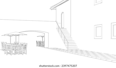 Ilustración 3D del proyecto residencial