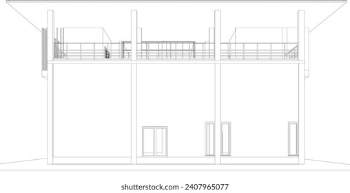 Ilustración 3D del proyecto residencial