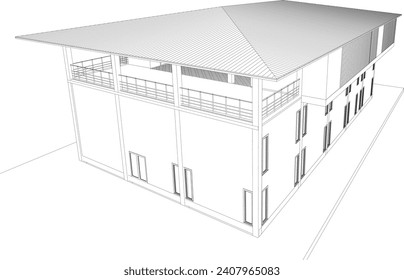 Ilustración 3D del proyecto residencial